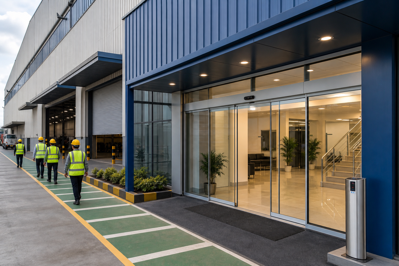 Factories & Warehouses automatic entrance solutions