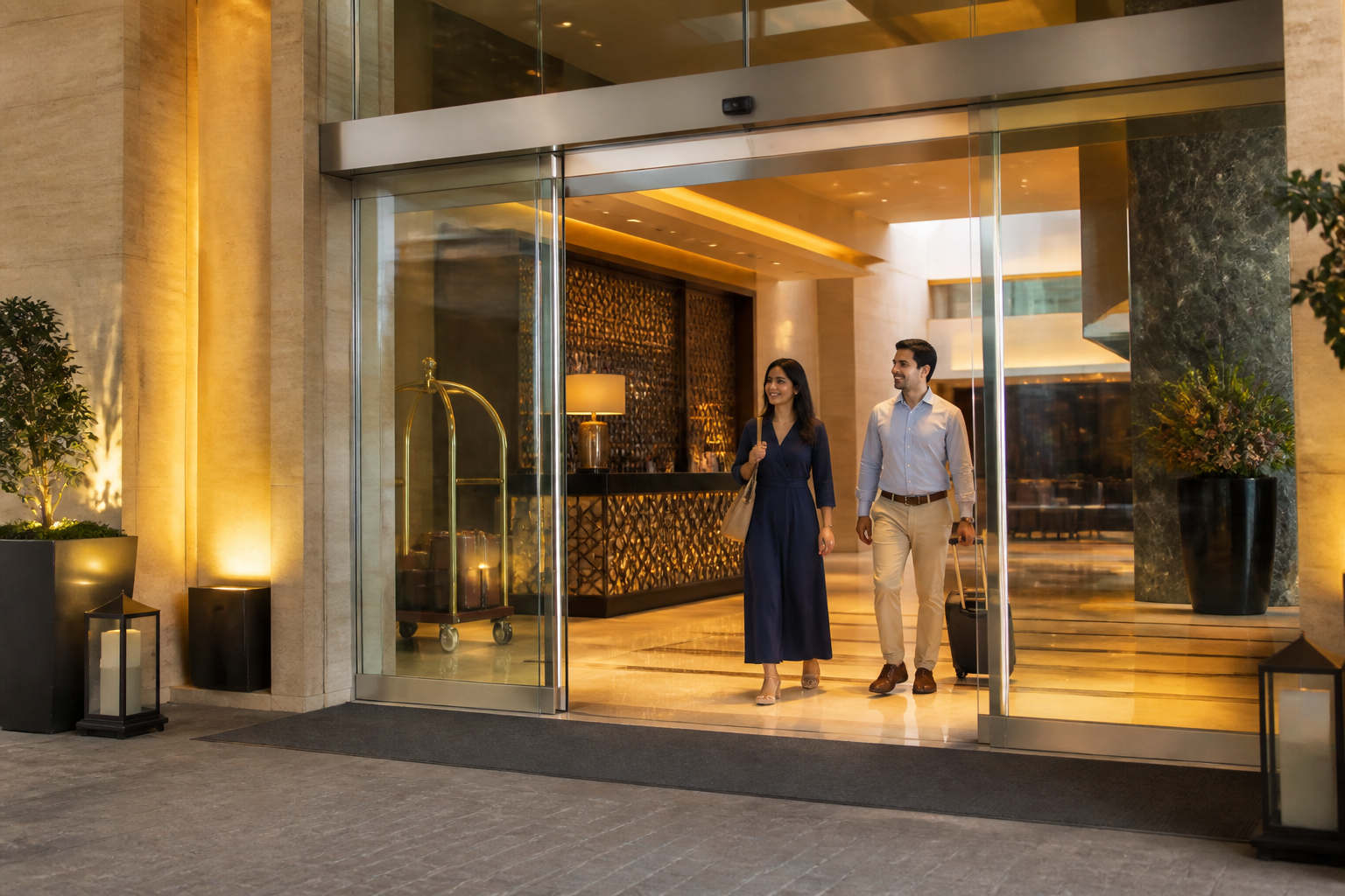 Hotels automatic entrance solutions