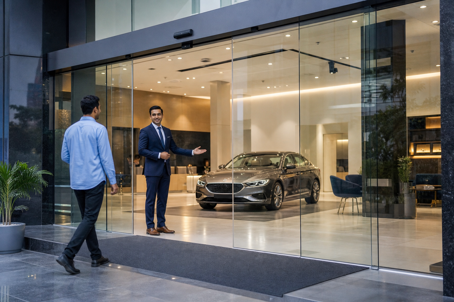 Showrooms automatic entrance solutions
